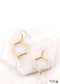 Boho Earrings, RH Dangle Earrings, Hexagon Loop